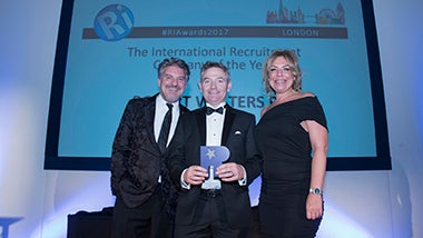 Robert Walters receives the award for Best International Recruiter Robert Walters receives the award for Best International Recruiter