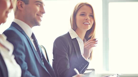 Woman at work thinking about changing jobs Woman at work thinking about changing jobs