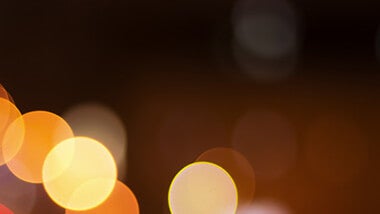 City light blur with orange and yellow lights